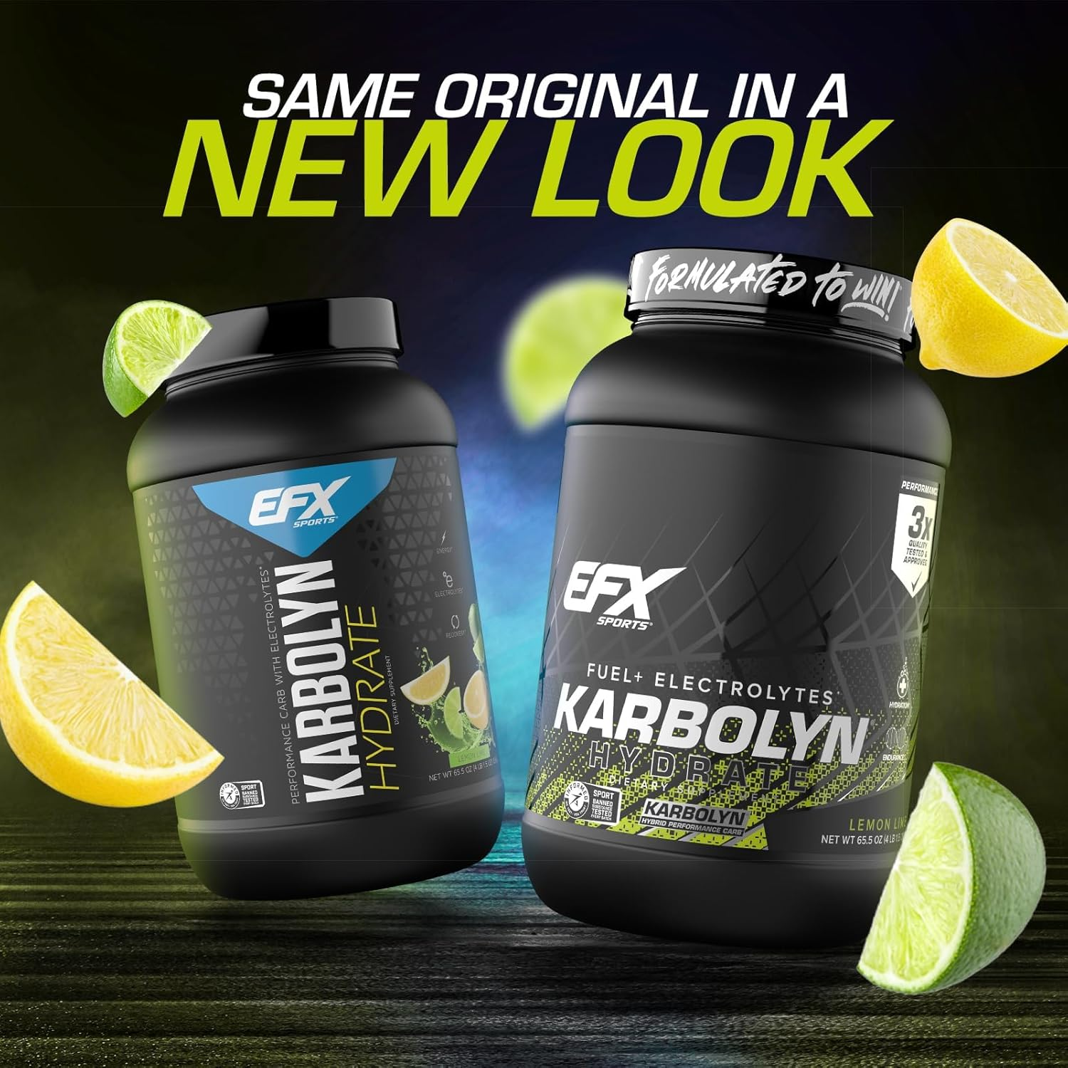 EFX Sports Karbolyn Hydrate Performance Carb with Electrolytes Lemon Lime, 1.856Kg image number 1