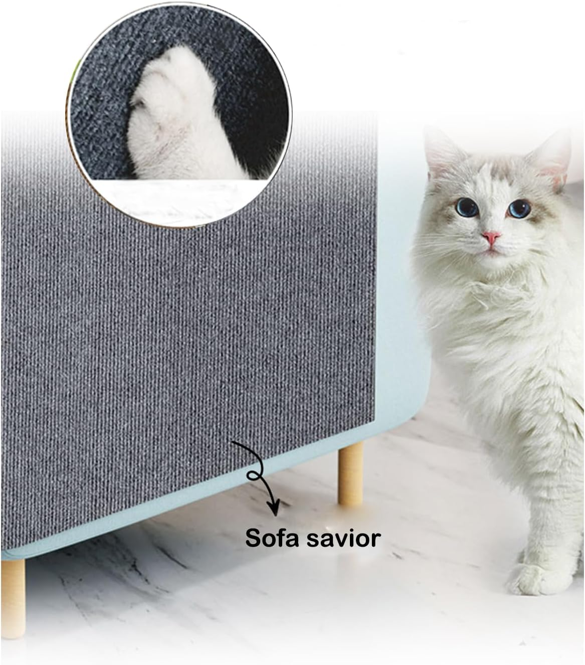 Cat Scratching Mat, Cat Wall, Cat Scratching Mats, Self-Adhesive, Scratching Mat, for Sofa, Furniture Door, Scratch Protection, Cat Scratching Posts, Scratching Towers, Scratcher Mat, Anti-Scratch