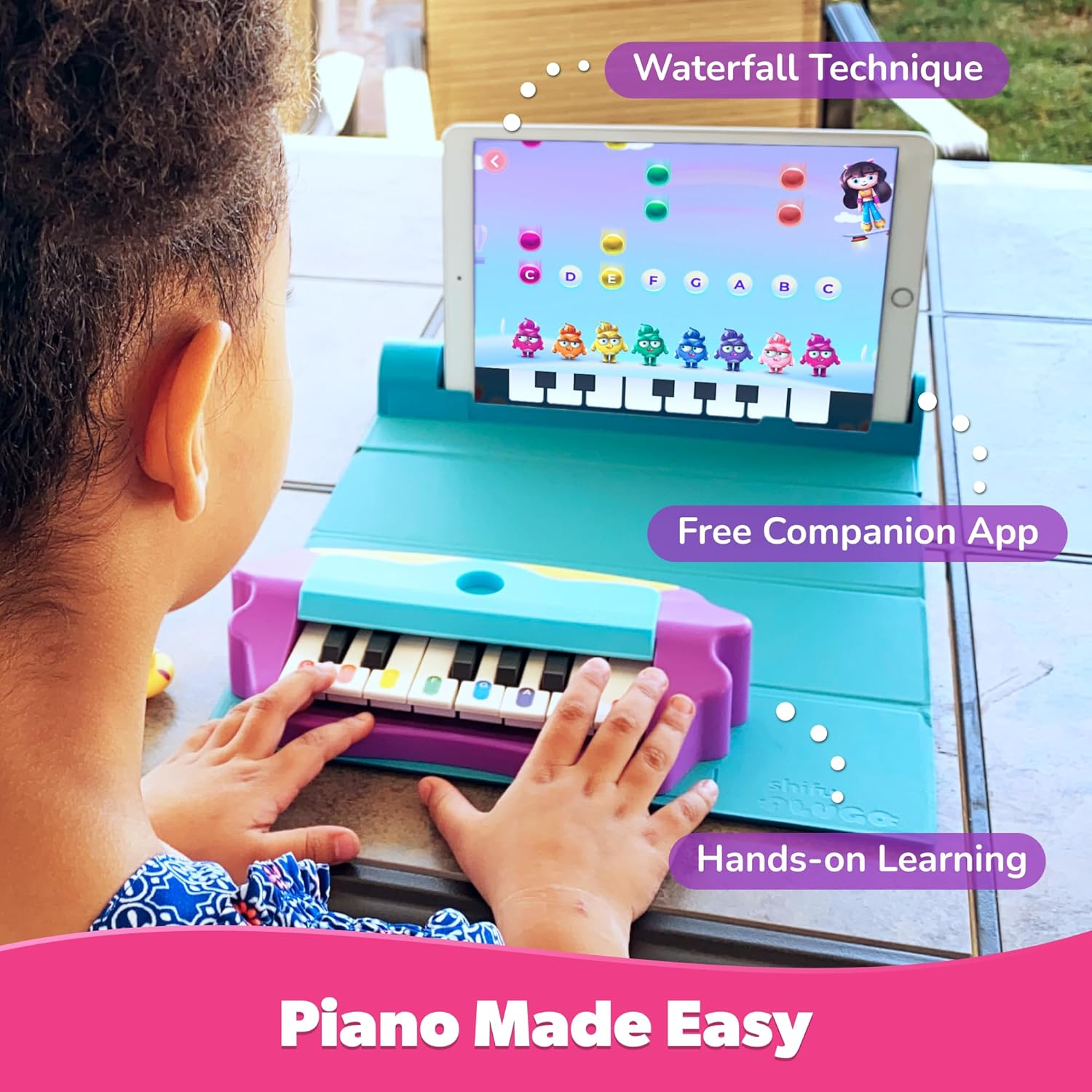 Playshifu Plugo Tunes by - Piano Learning Kit | Musical STEAM Toy for Ages 4-10 - Music Instruments Gift for Boys & Girls (Works with Ipads, Iphones, Samsung Tabs/Phones, Kindle Fire) image number 5