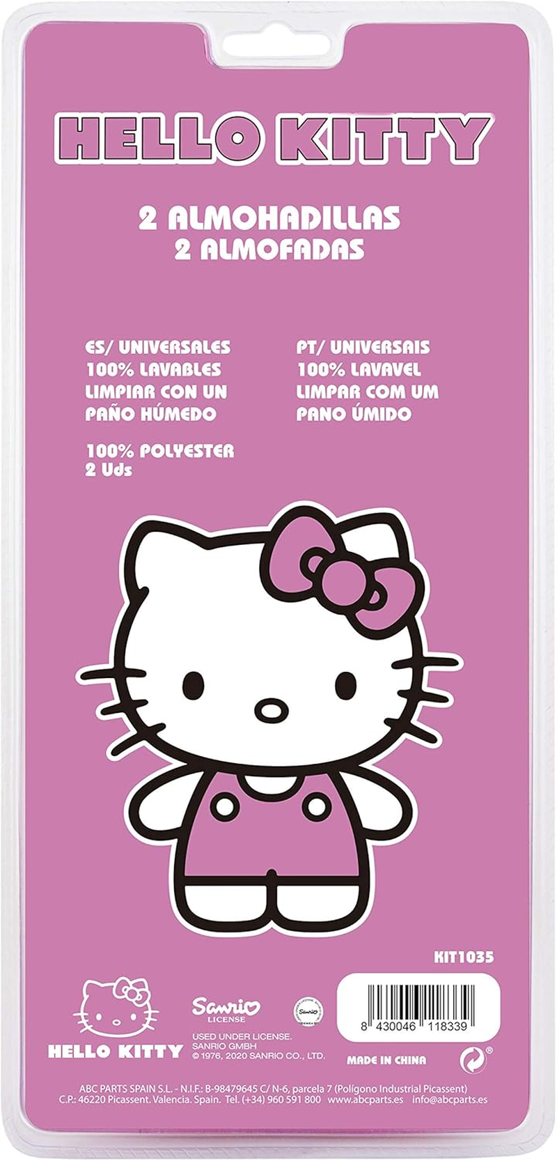 HELLO KITTY KIT1035 Pads for Safety Belts, Black, AUTO image number 3