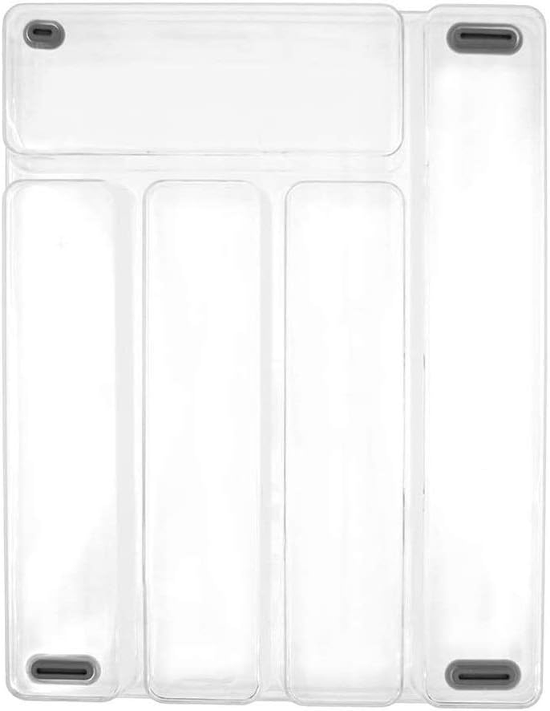 Glad Silverware Organizer Plastic Tray - Kitchen Cutlery Holder for Flatware and Utensil Drawers, Clear image number 5