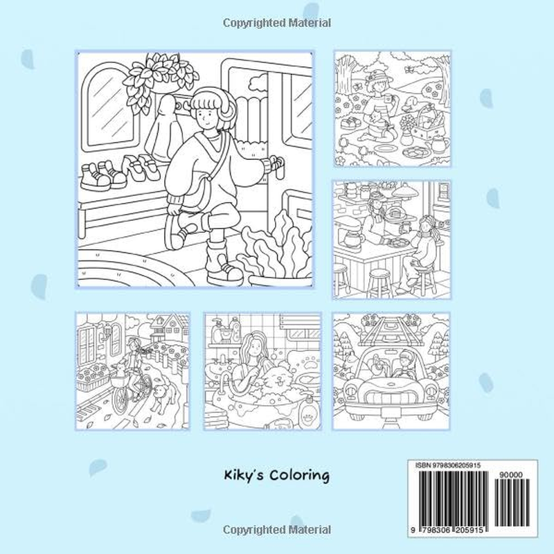 Cozy & Girly: Bold and Easy Girly Coloring Book for Adults, Teens, and Kids. Featuring Super Cute Girls in Super Cute & Cozy Scenes. Ideal for Stress ... Thick Lines - Adorable Designs - Girly Theme)