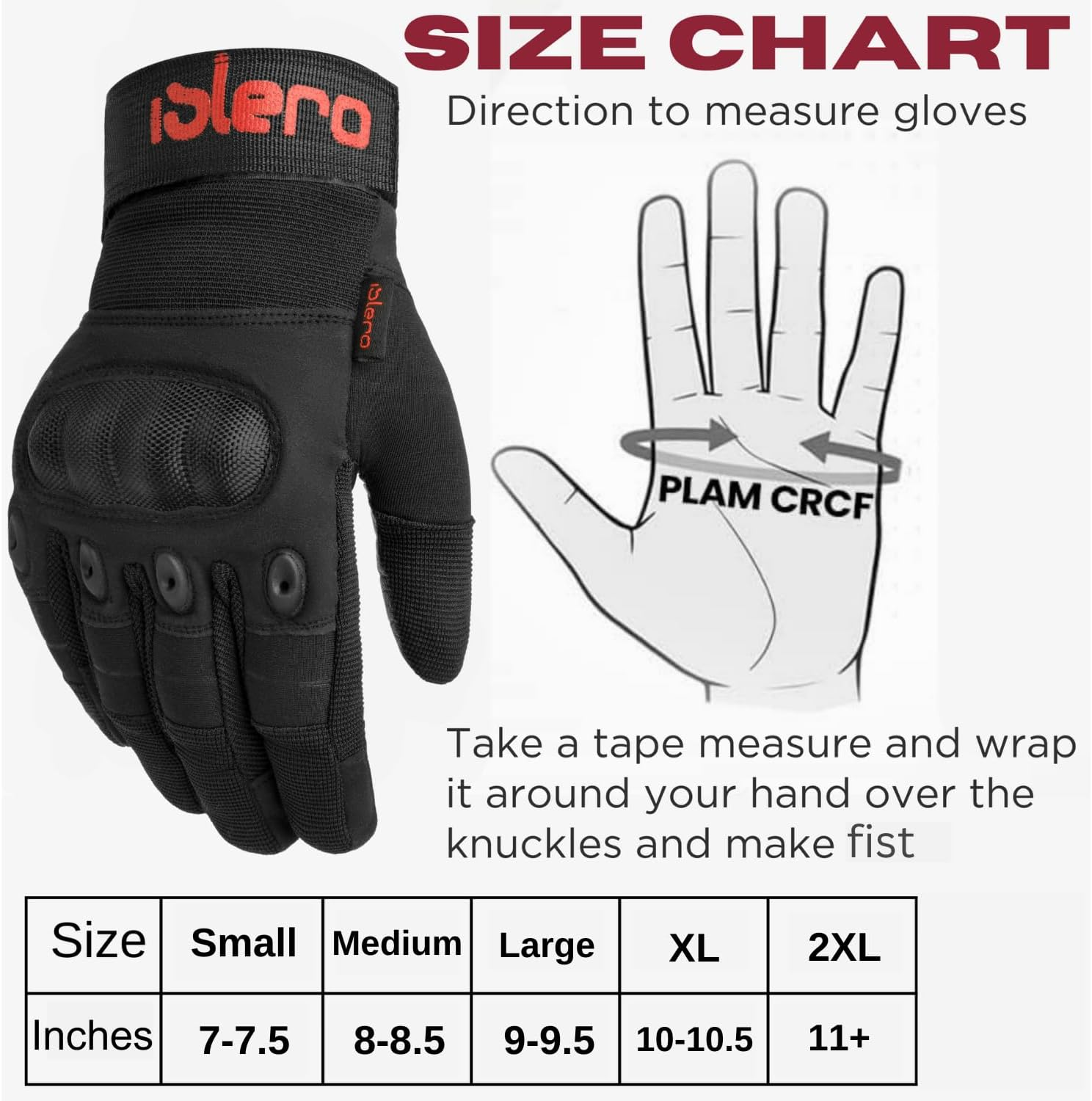Islero Heavy Duty All Weather Motorbike Motorcycle ATV Paintball Outdoors Sports Full Finger Gloves Carbon Fiber Knuckle Hiking Climbing Racing Riding Cycling Gloves