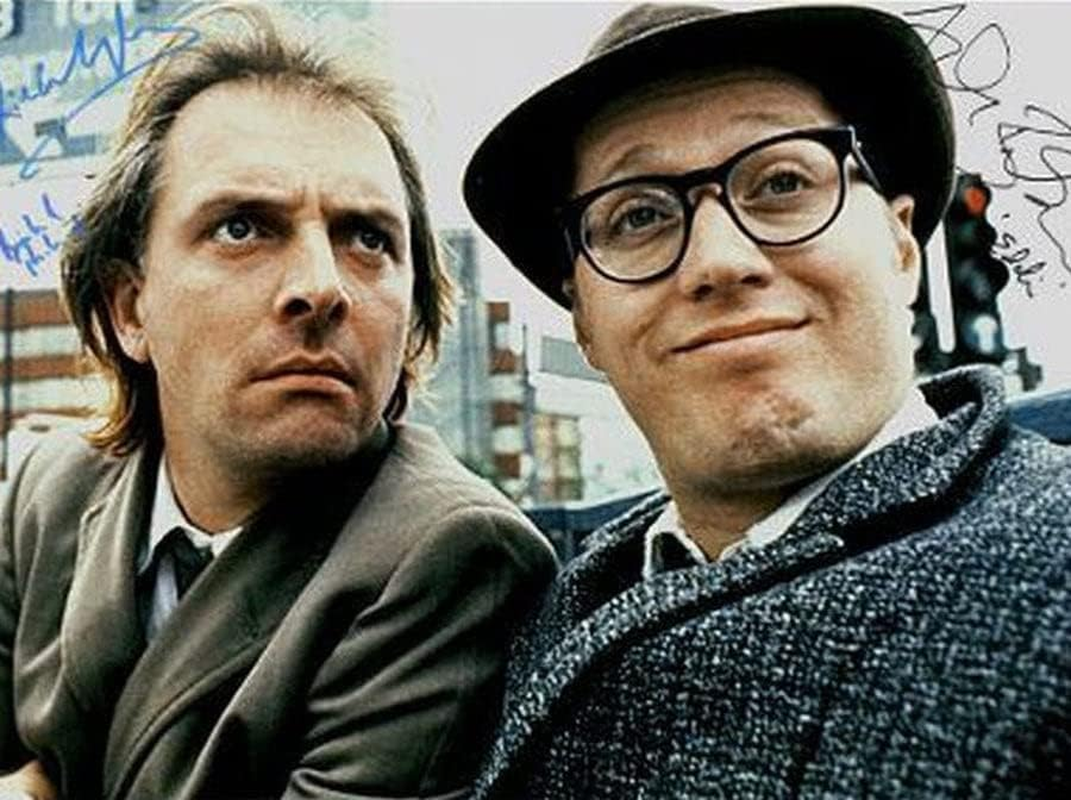 Bottom Ade Edmondson Rik Mayall Signed Autographed Photo Poster Memorabilia A4 210X297Mm