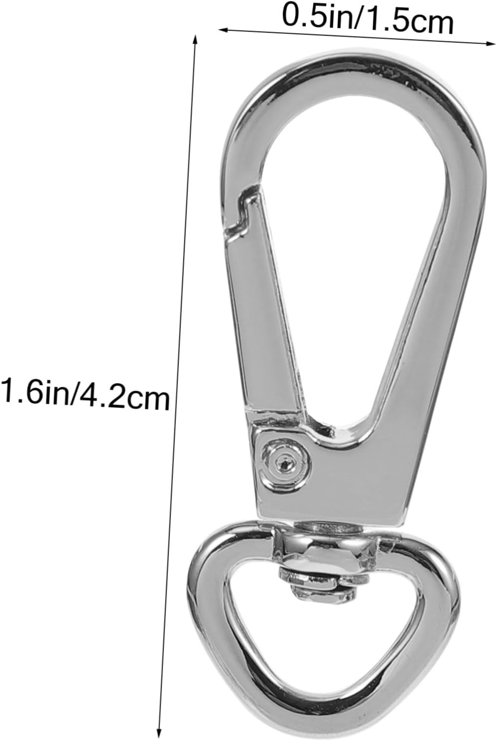 Uonlytech 10Pcs Bag Keychain Diy Snap Hook Metal Claw Clasp for Purse Hook Key Clip Multi-Purpose Claw Clasp for Diy Projects