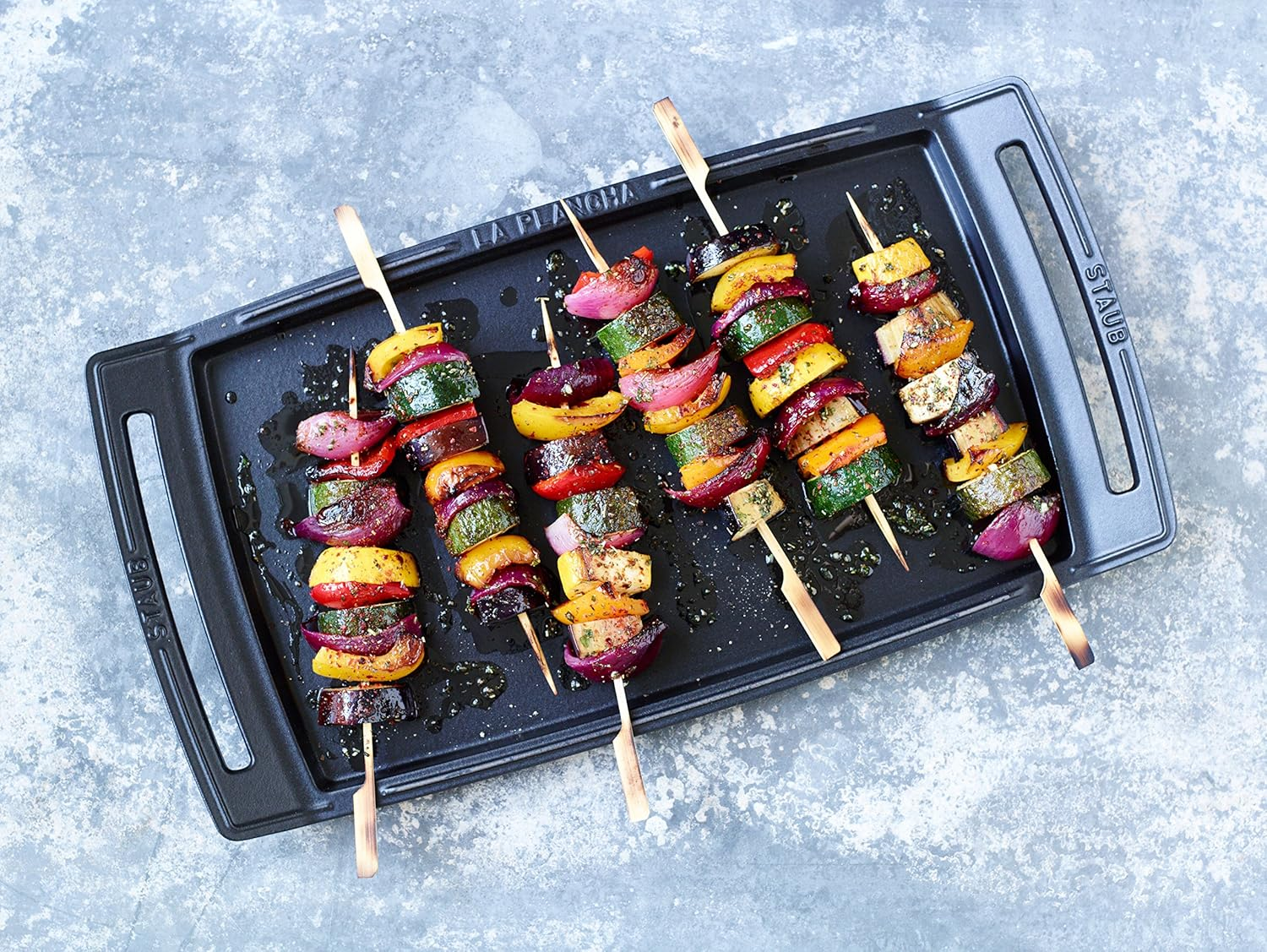 STAUB, Le Plancha Rectangular, Cast Iron, Black