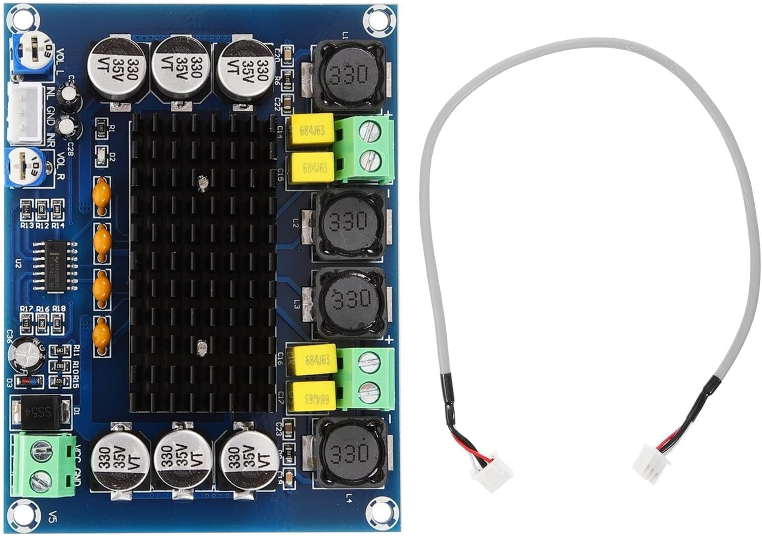 HOLIDYOYO High Power Digital Stereo Amplifier Board Module Original Chip Dual Channel Audio Amplifier for Home Theater Speakers image number 6