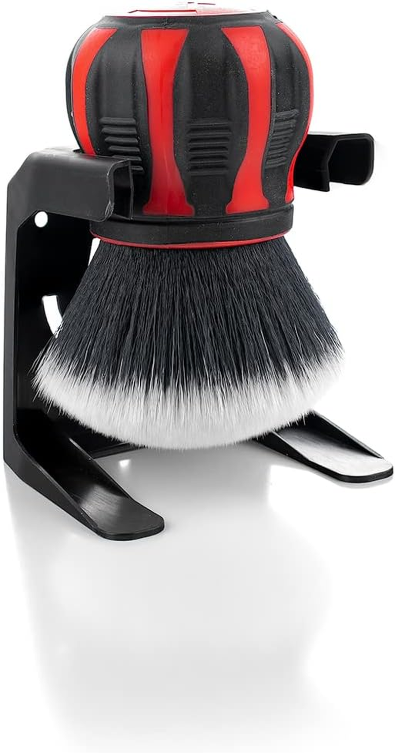 Detail Factory - Curveball XL Synthetic Brush - Ultra Soft Bristles, Comes with Storage Rack, Covers Large Area inside or outside Vehicles, Red image number 1