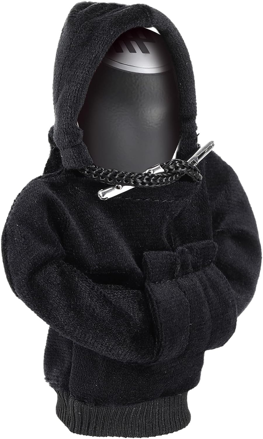 Gear Shift Hoodie, Universal Car Gear Shift Knob Cover, Funny Sweater Shifter Hoodie, 4.7 Inch Gear Stick Hoodie Protector Decoration(Black)