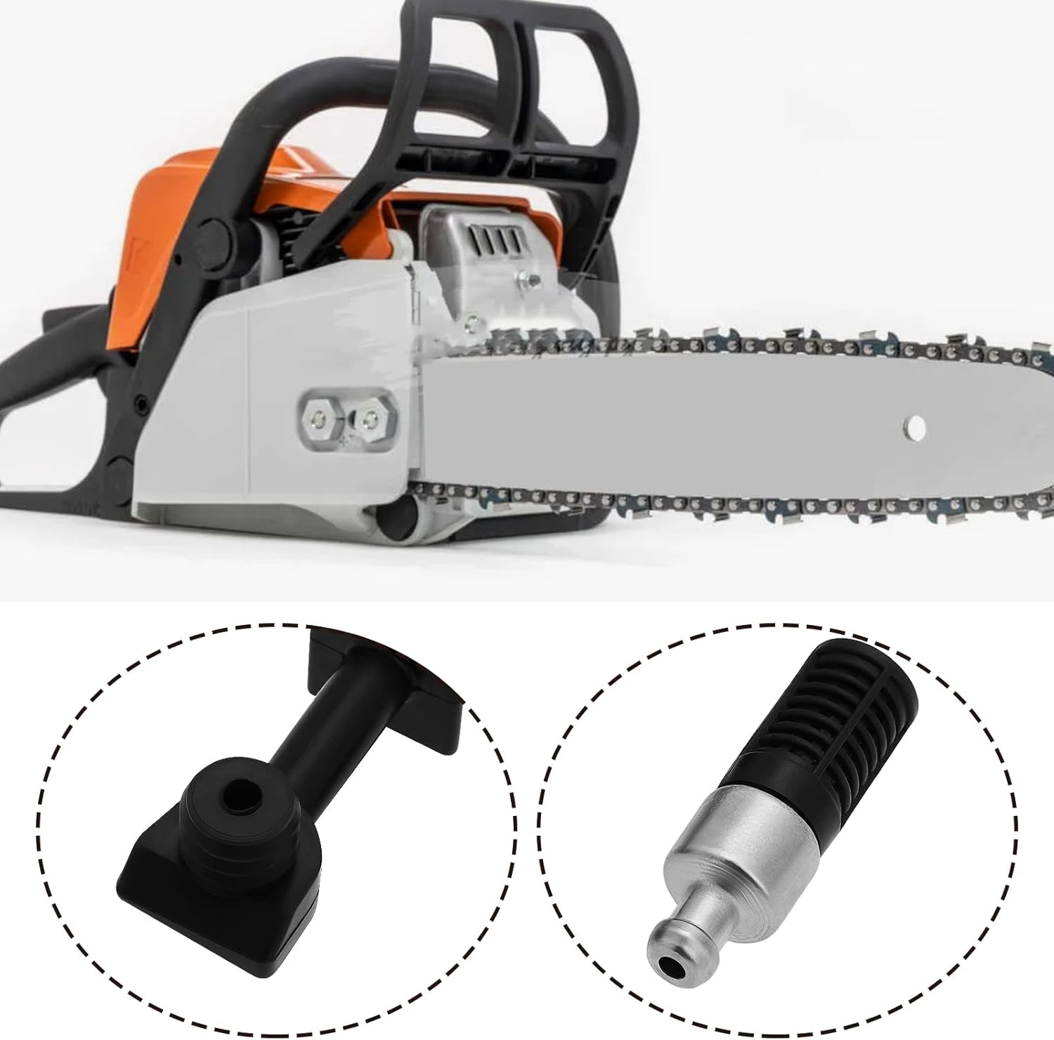 2 Set Oil Hose Line Tube and Filter Compatible with Stihl MS170 MS180 017 018 Chainsaw 1130 647 9400 image number 6