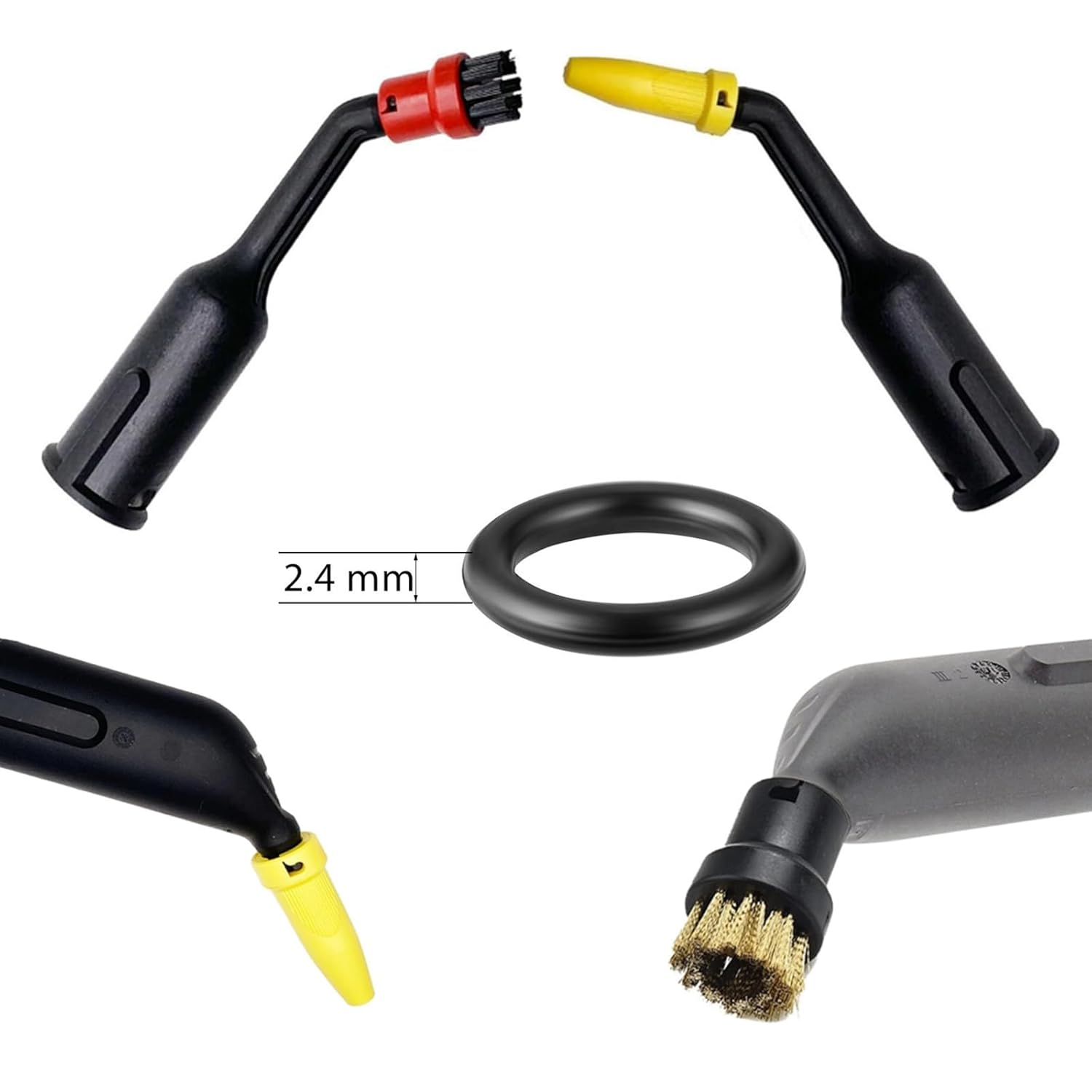 10Pcs O-Ring Rubber Sealing Ring for Karcher SC2 SC3 SC4 SC5 CT10 Steam Cleaner Parts (Black) image number 5