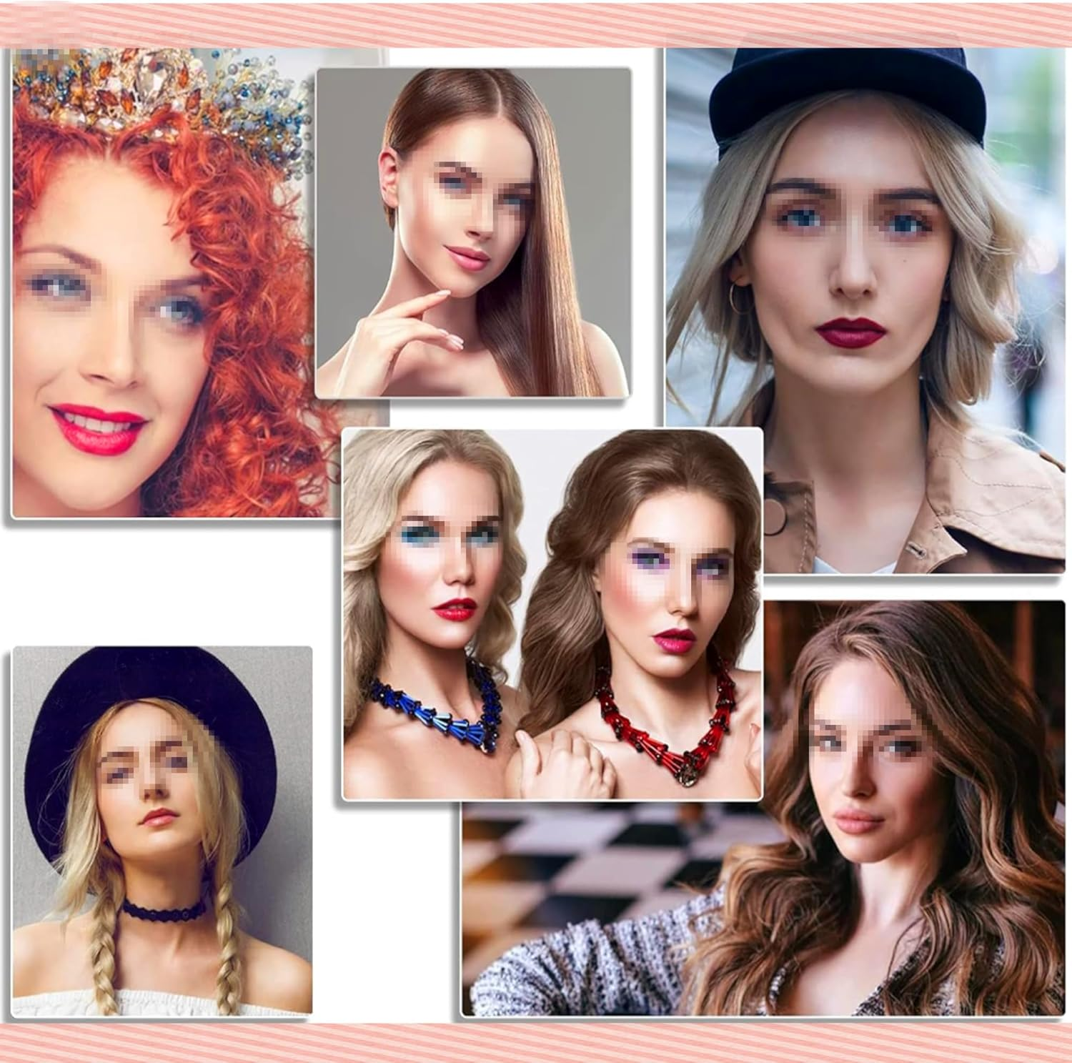 2-Pack Silicone Wig Grip Bands,Transparent Hairbands for Secure Wig Hold,Yoga - Transparent Hairband for Wigs ﻿ image number 2