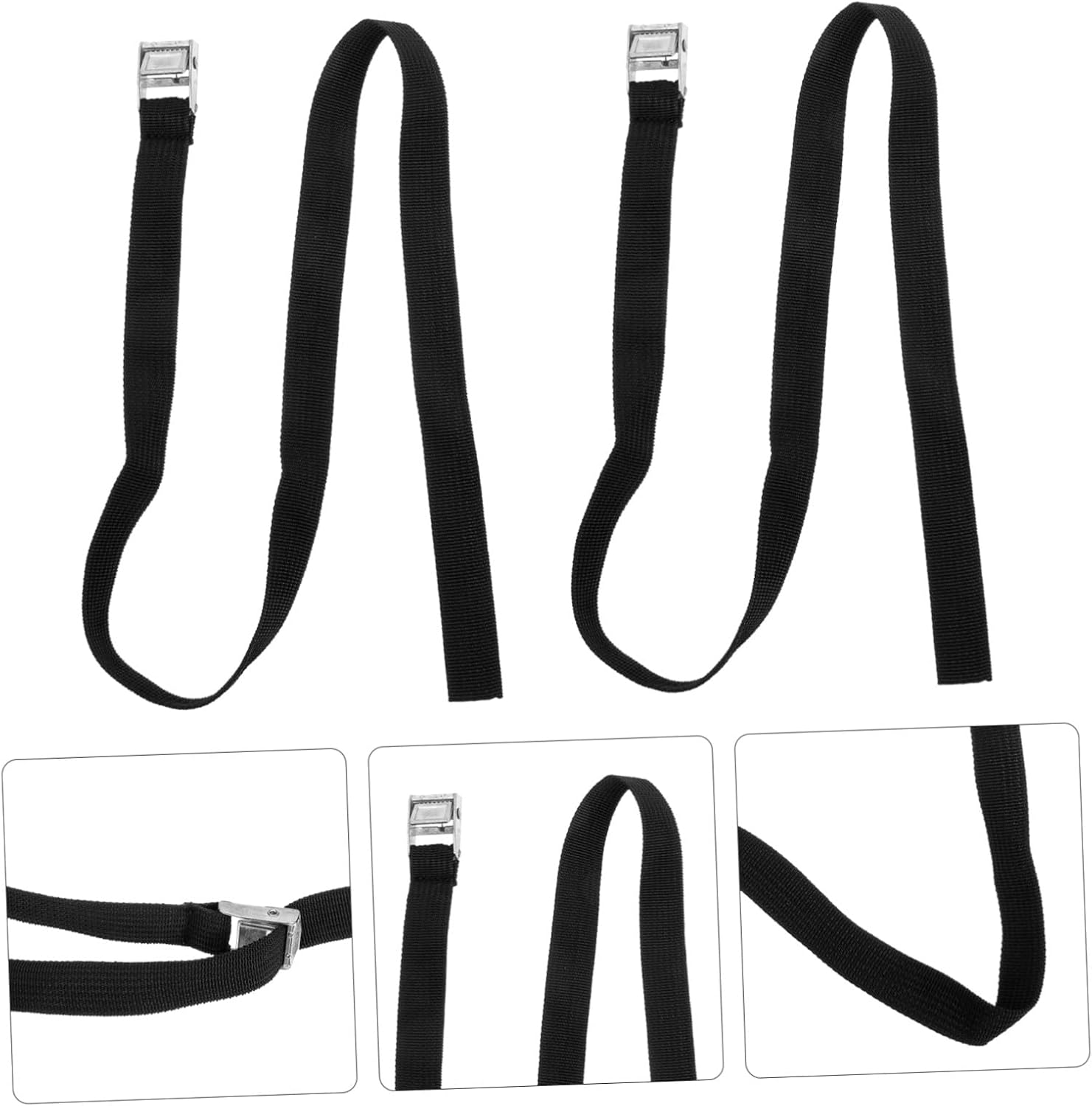 KOCKSHION 2Pcs Kayak and Surfboard Tie down Straps Travel Equipment Bundling Belt with Heavy-Duty Buckles Adjustable Roof Rack Straps for Outdoor Adventure and Luggage Secure