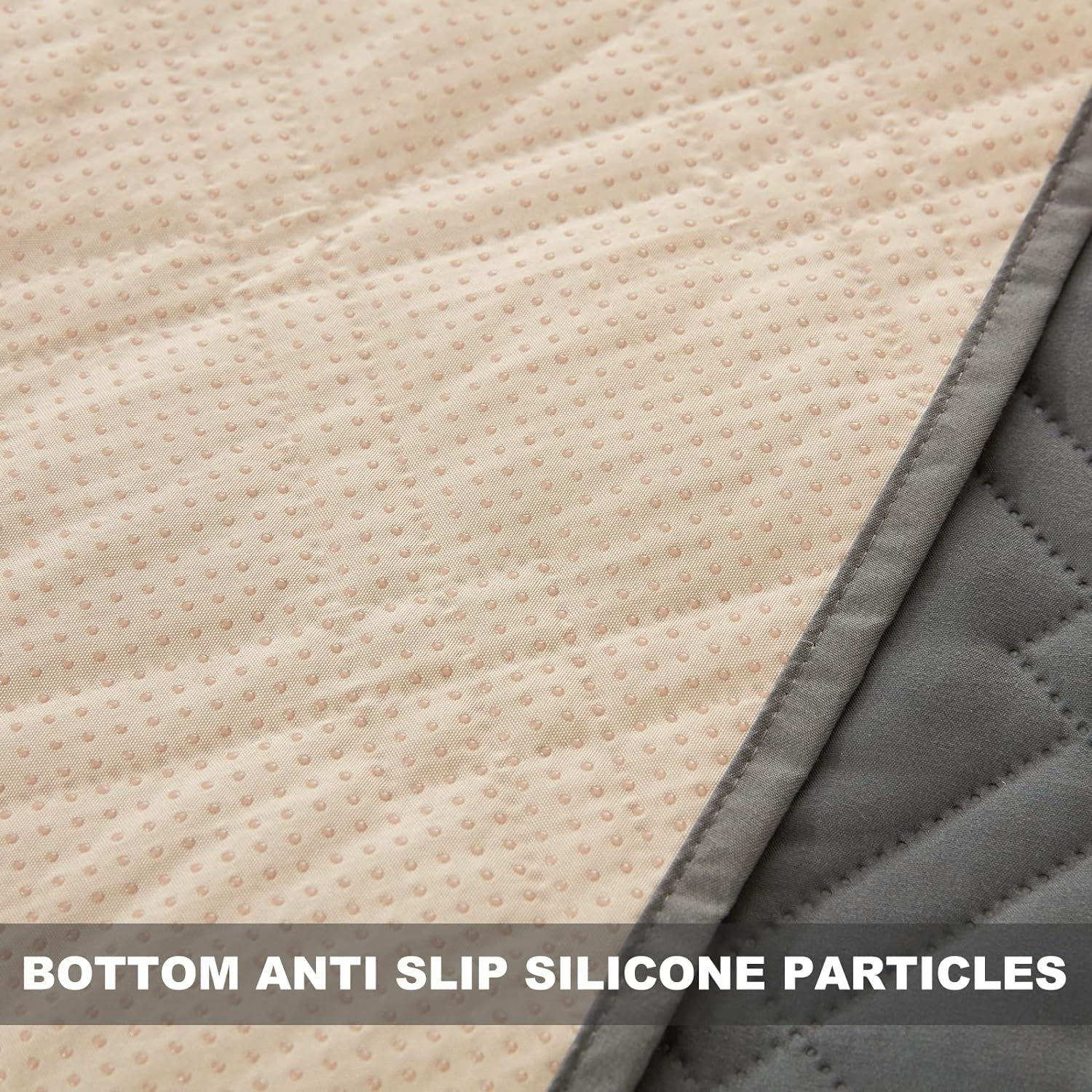 Waterproof Dog Bed Cover with Back Silicone Rubber Washable Pet Blanket Cover Anti-Slip Dog Couch Waterproof Protector Dog Bed Cover Couch Cover for Furniture Bed Couch Sofa 30&times;70In/52&times;82In image number 4