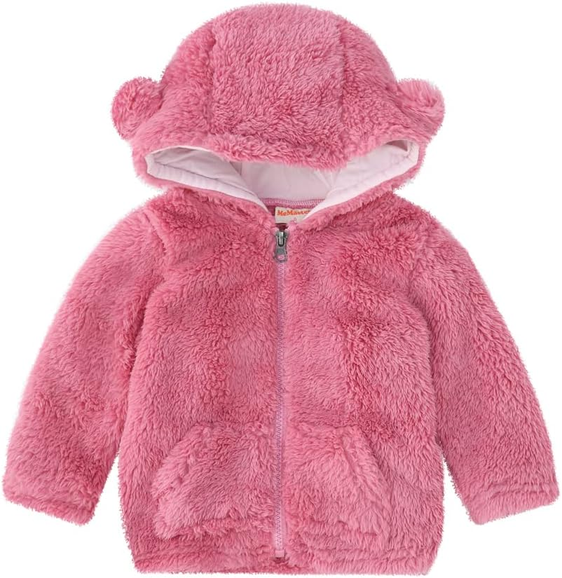 Memaster Bear Hood Fleece Jacket For