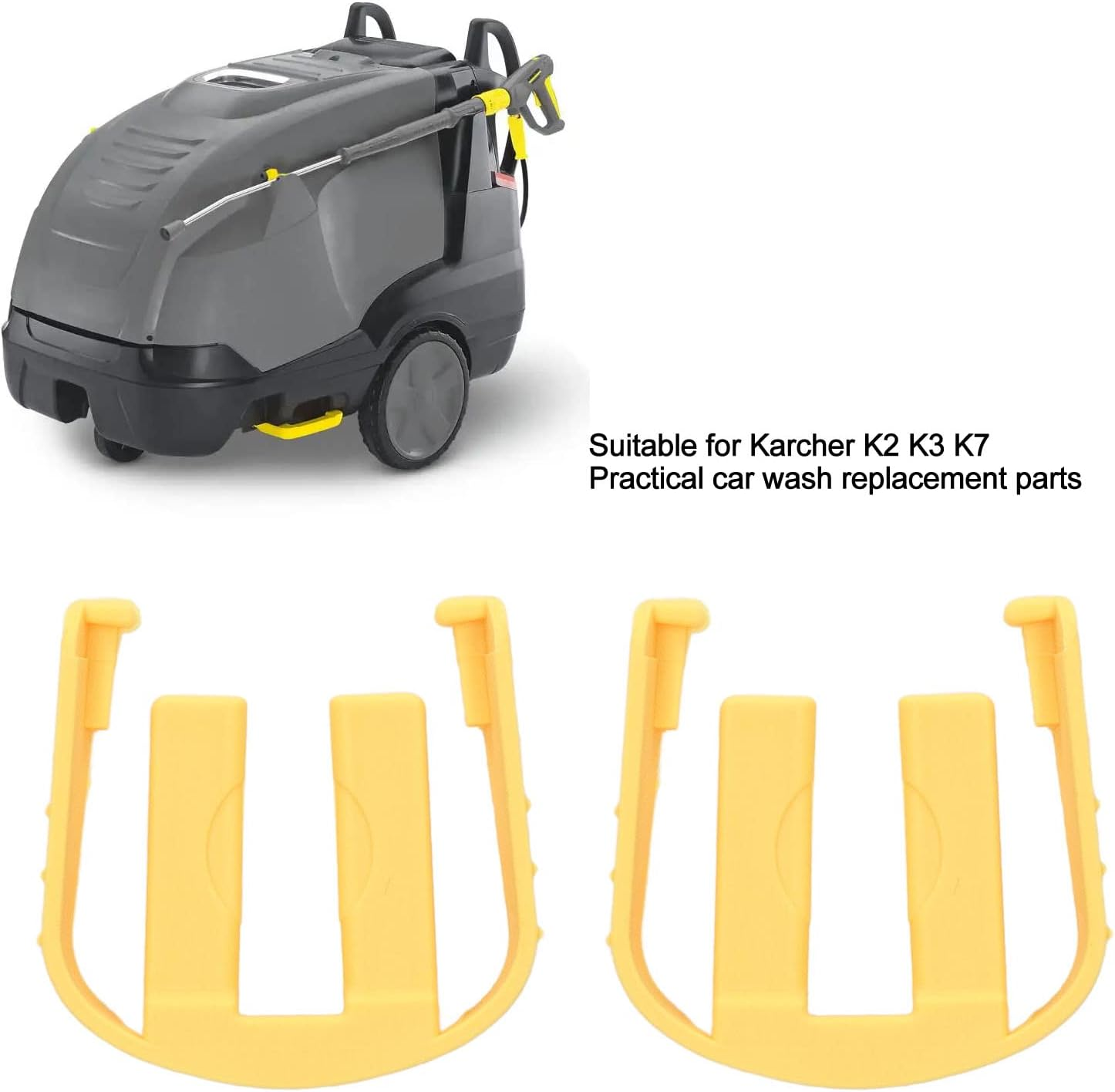 Wash Machine Quick Connector Buckle Replacement Part, Car Wash C Clip for K2 K3 K7 2Pcs External Retaining Rings Retaining Rings (Yellow) - Yellow image number 5