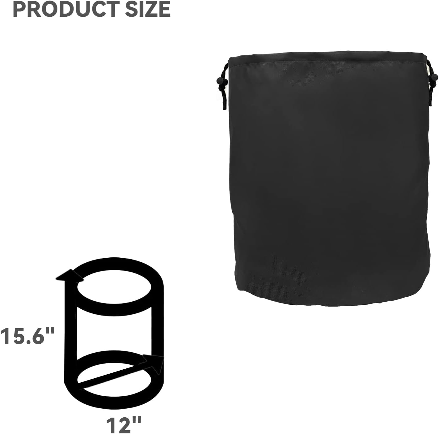 Wnanan Trimmer Engine Cover - Heavy Duty Waterproof Cover,Fits Weed Eater Edger,Pole Saw,Brush Cutters and Hedge, Weed Eater Covers,3 Pack,Black - Black - (3 Pack) image number 3