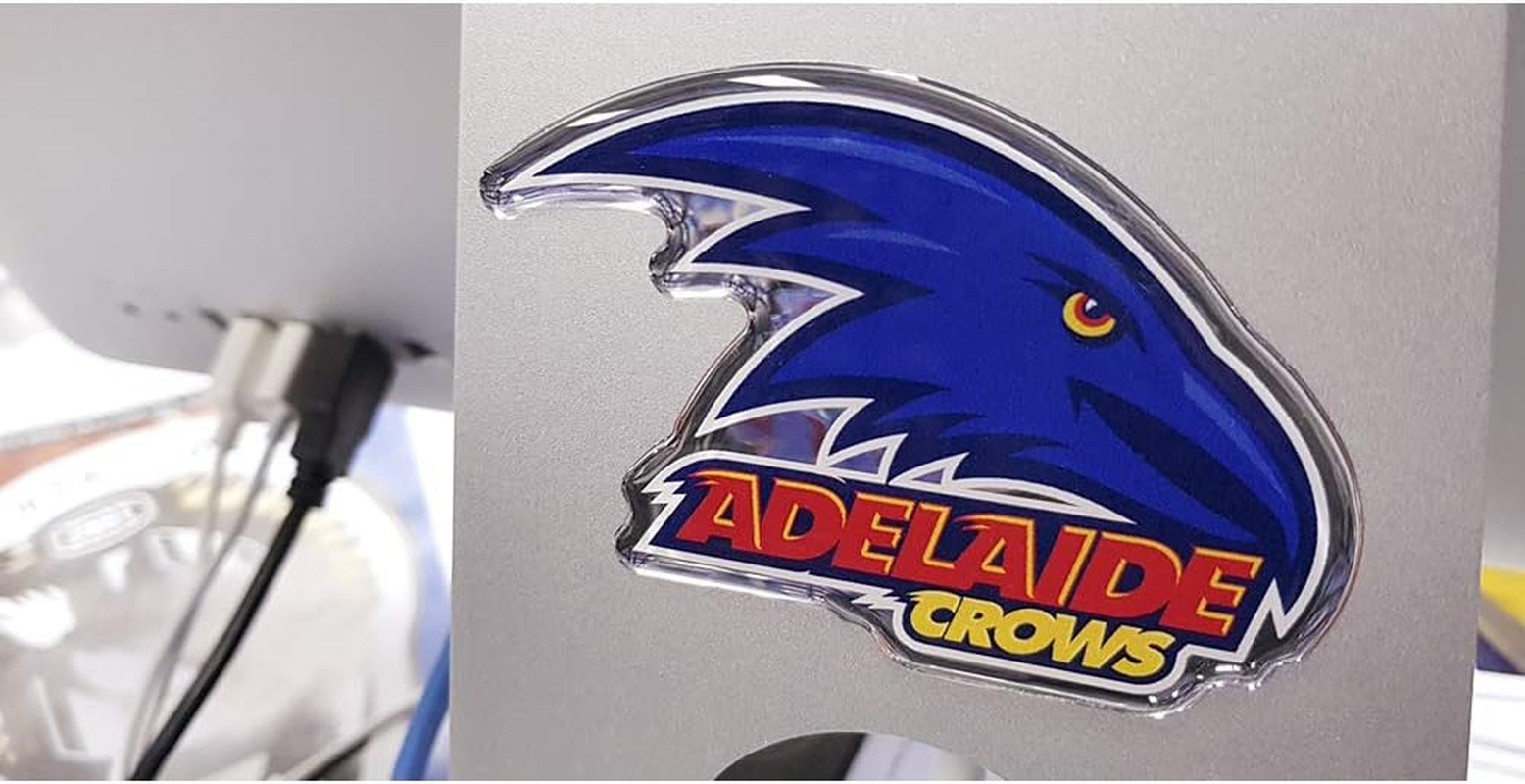 Fan Emblems AFL Adelaide Crows Lensed Chrome Supporter Logo Decal image number 4