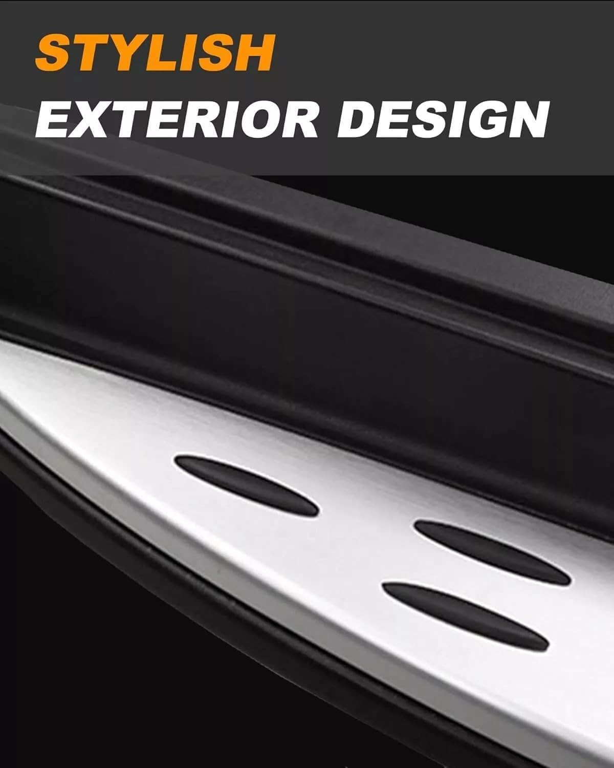 TINIANHHCT 2PCS Running Boards Fits for Jeep Grand Cherokee 2011-2021 Side Steps Bars Pedal Black(With Brackets) image number 5