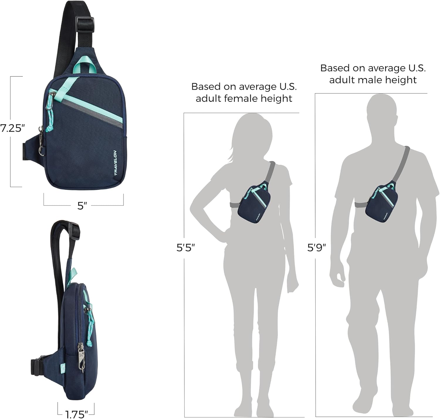 Travelon Greenlander Anti-Theft Compact Sling image number 1