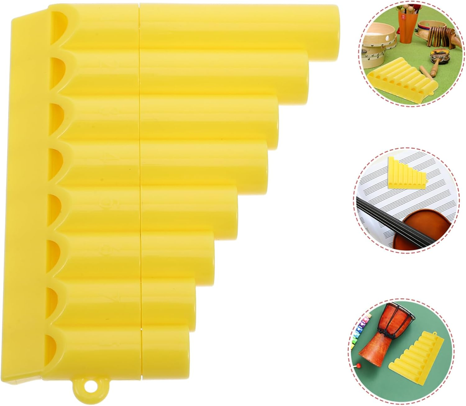 Vaguelly 8 Hole Soprano Recorder Flute for Boys and Girls Toddler Musical Instruments Bamboo Pan Flute Bongos for Beginners image number 4