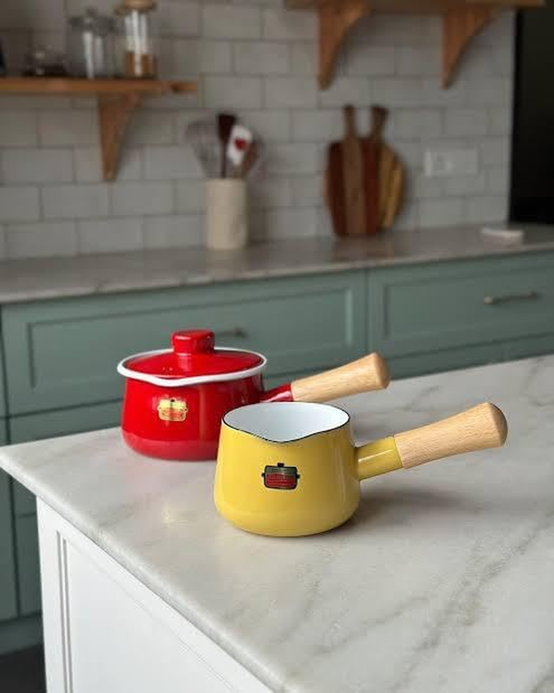 Fuji Hollow Painted Milk Pan, Smoke Blue, 4.7 Inches (12 Cm), Solid SD-12M SB image number 6