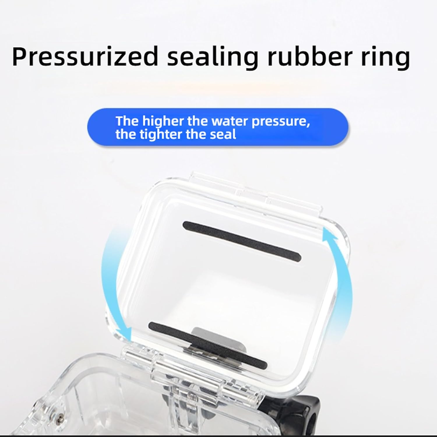 196FT/60M Waterproof Case Only for Insta 360 GO Ultra, Underwater Diving Protective Housing Shell for Insta 360 GO Ultra Action Camera with Bracket Accessories image number 4