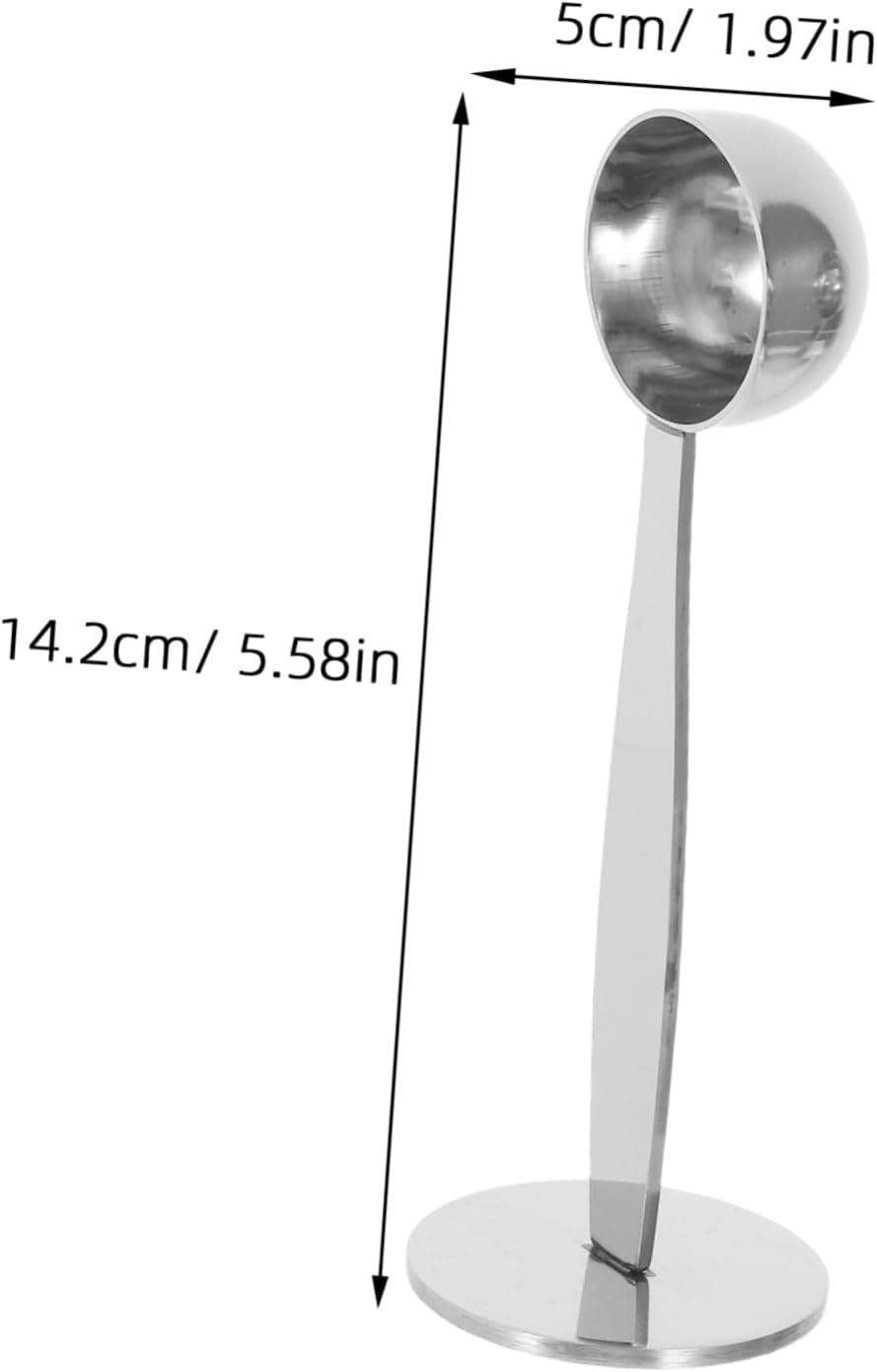 Cabilock 2Pcs Espresso Tamper Bean Spoon Stainless Steel Multifunctional Tamping Spoon for Hand Press Tamper for Coffee Brewing image number 5