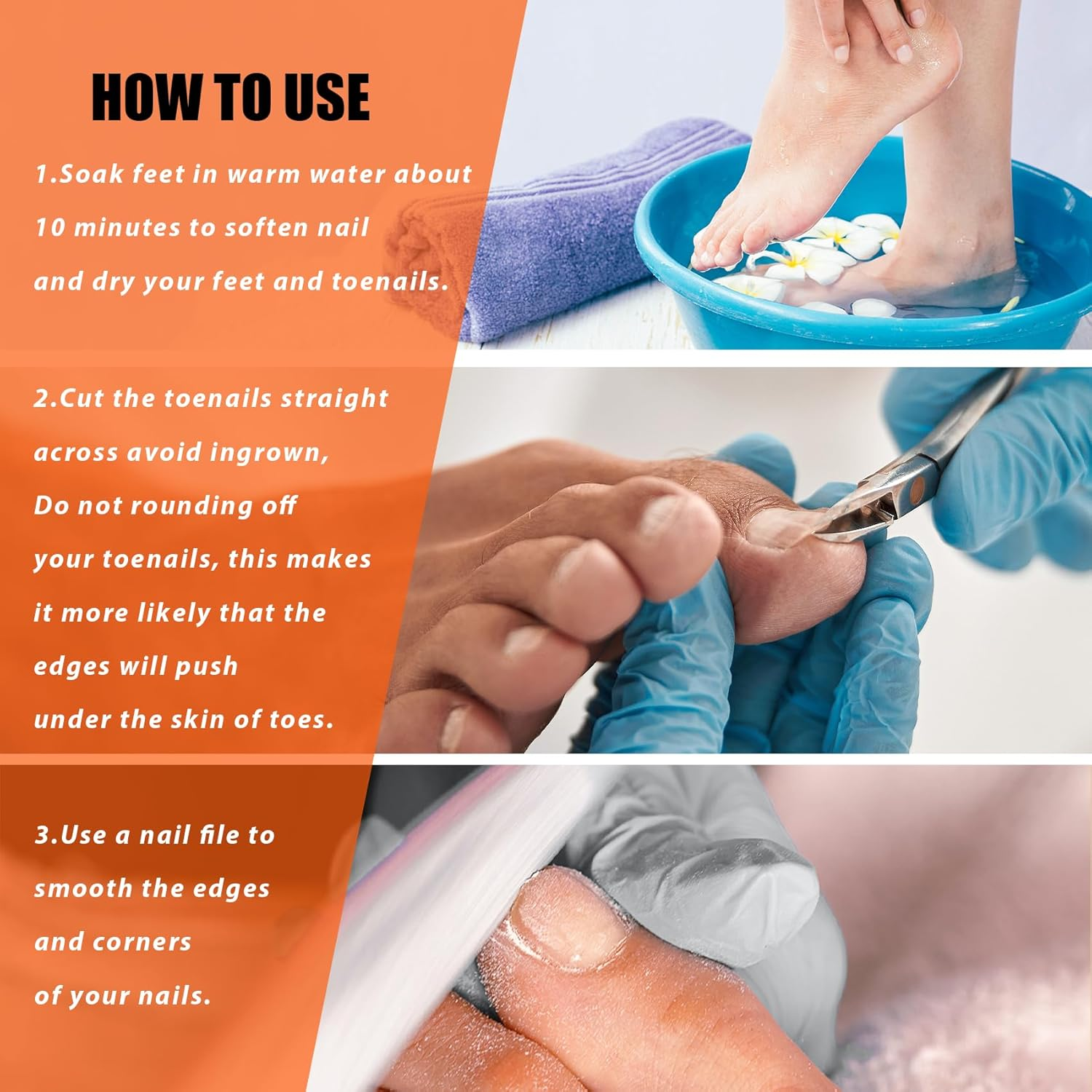 Heavy Duty Podiatrist Toenail Clippers for Thick and Ingrown Nails, Hand Forged Stainless Steel Toe Nail Clippers for Men Women Seniors image number 1