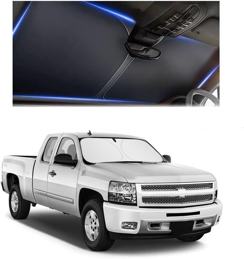 Sunshade for Car Windshield,240T Thickened Windshield Sun Shade for Blocking 99% Sunlight & Heat,Summer Car Essentials Sun Cover for Car Windshield Fits,Truck,Suv image number 6