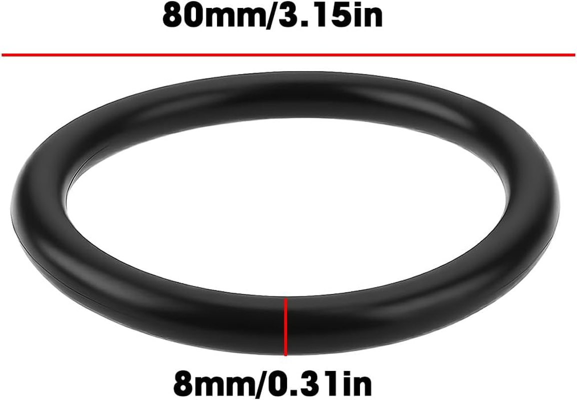 Briny River 6PCS O-Ring Fixed Ring 127201 80Mm X8Mm Compatible with Fritzmeier Convertible Canopy