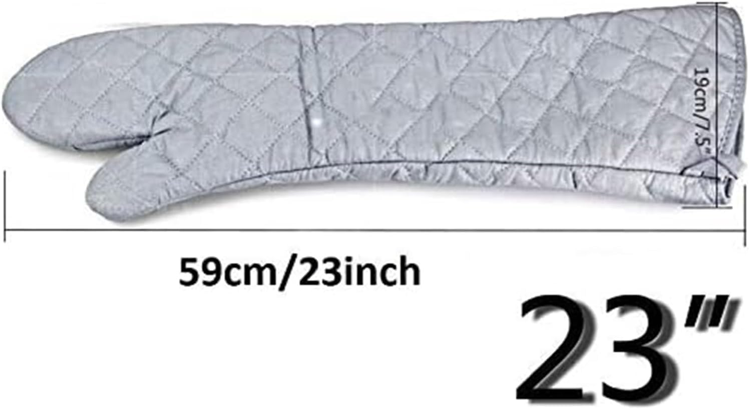 Linwnil Heat Resistant Oven Gloves New Cotton Oven Mitts Kitchen Gloves High Temperature Cooking Tool BBQ Gloves (23-Inch) image number 1