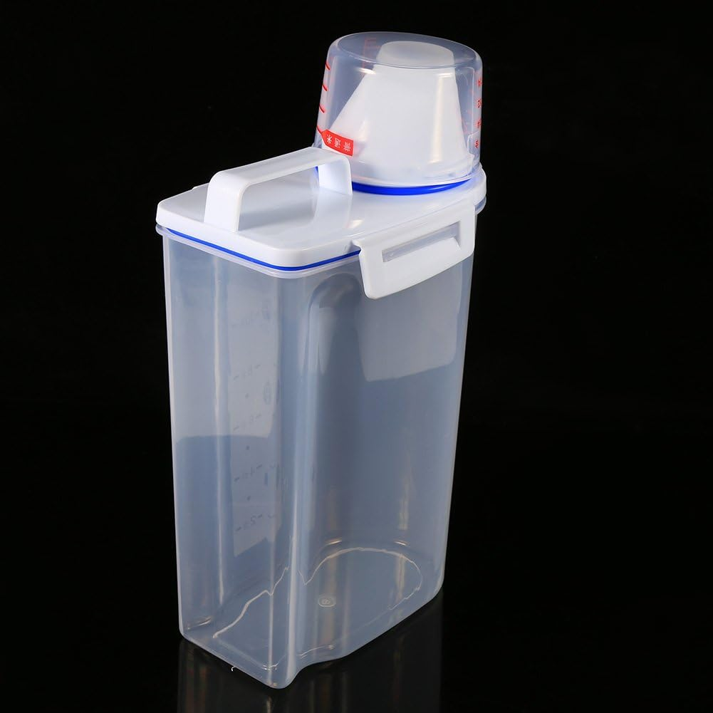 Pet Food Storage Box, Plastic Pet Food Dispenser Cat Food Dog Food Dry Food Dispenser Pet Food Container Pet Dog Food Storage Container Pet Supply image number 6