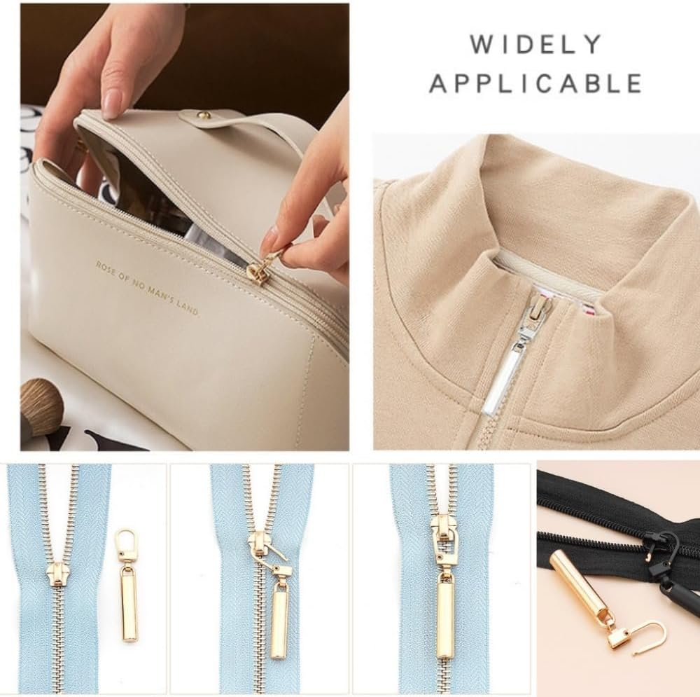 Jindizi 20Pcs Multifunctional Zipper Heads Replacement Kit for Jackets and More - Durable Zipper Heads image number 5