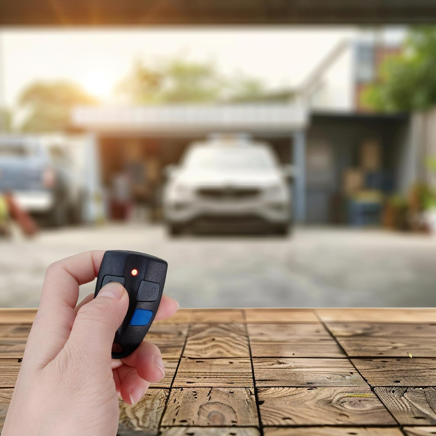 QSDIYRF 4-Button Car Remote Control Compatible with Ford Falcon/Fairmont/Fairlane/Xr6/Xr8/Fpv AU Series 2 & 3 1999-2002 AU2/AU3 Vehicle Models, 304Mhz Complete Remote Replacement, 1 Pack