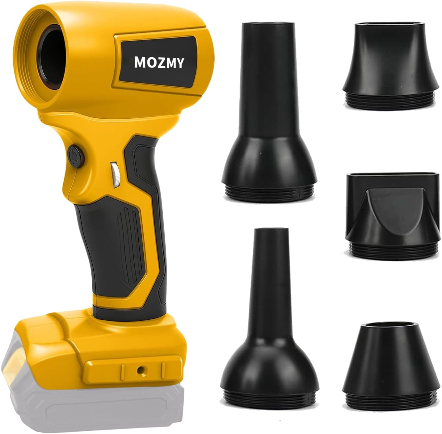 MOZMY Wireless Cordless Leaf Blower for Dewalt 18V/20V Mini Electric Leaf Blower, Turbo Jet Blower, Portable Dust Blower for Garden, Yard, Snow & Dust (Without Battery) image number 5