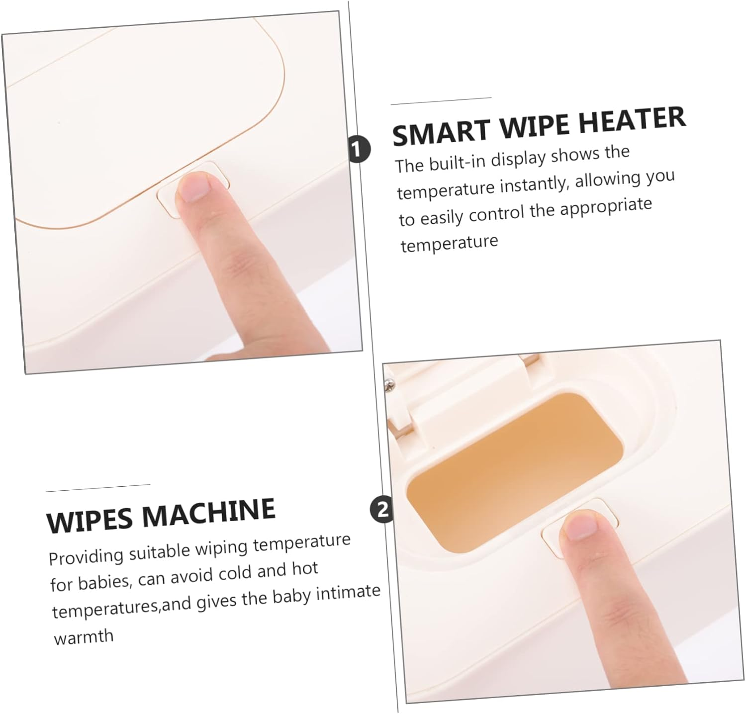 UPKOCH Wipe Warmer Dispenser Nappy Wipe Warmer for Water Wet Tissues Holder Case image number 5