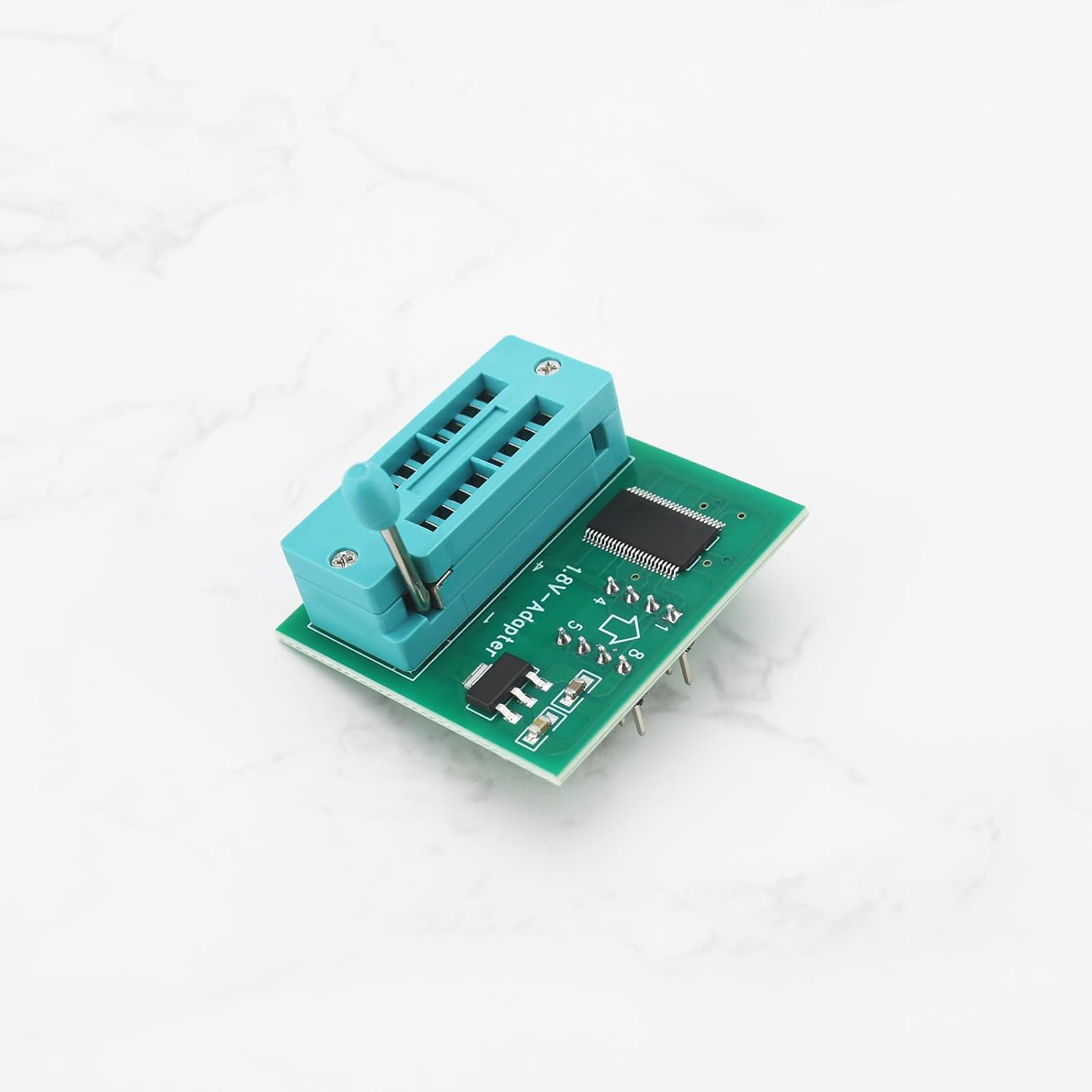 VGOL 2PCS 1.8V Adapter Motherboard Programmers Adapter Proto Board Module for 1.8V SPI Flash Chip SOP8 DIP8 Use on Programmers TL866 EZP2010 image number 5