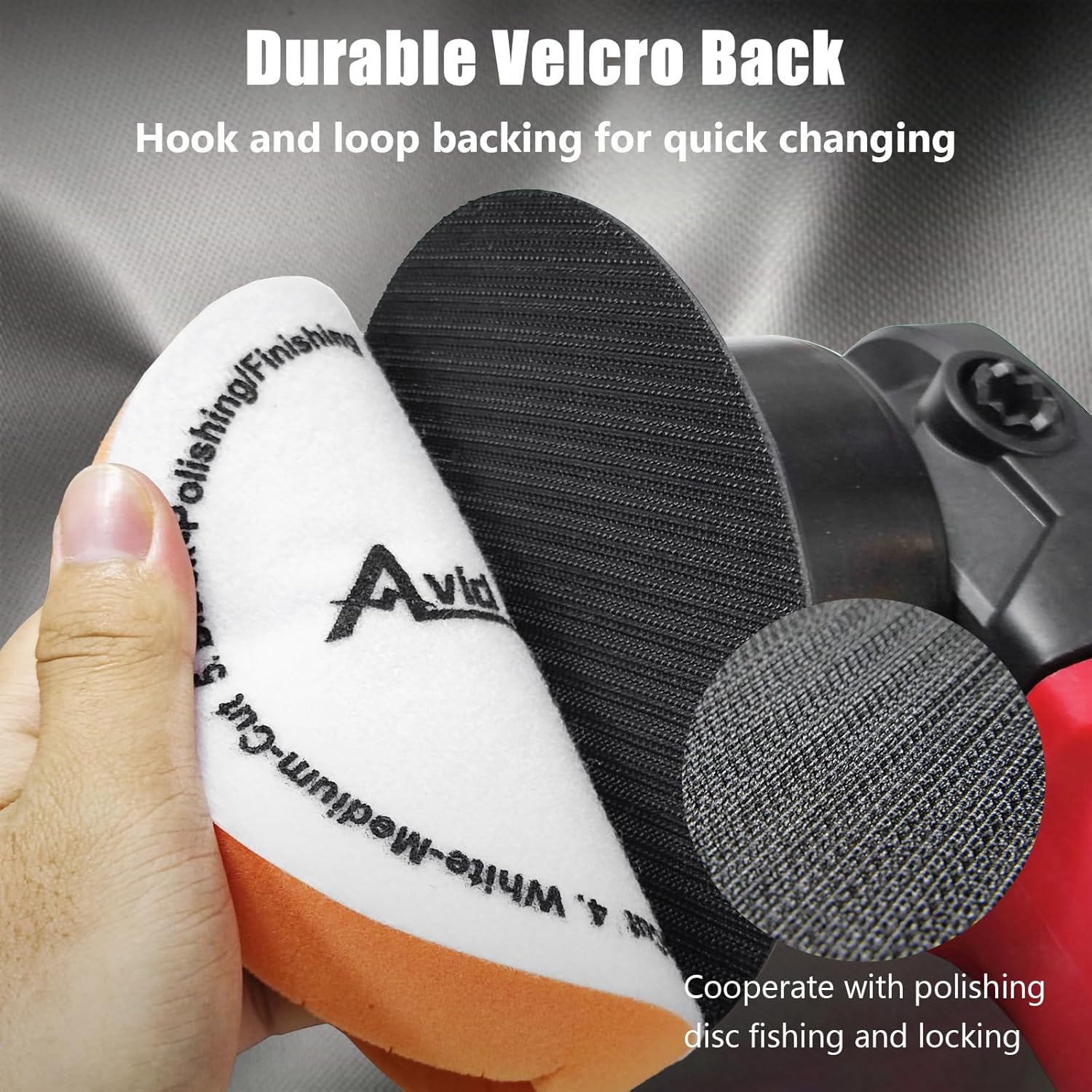 AVID POWER 6 Inch Buffing Polishing Pads 5Pcs for 6 Inch Backing Plate, Compound Buffing Sponge Pads for Car Buffer Polisher Compounding, Polishing and Waxing image number 5