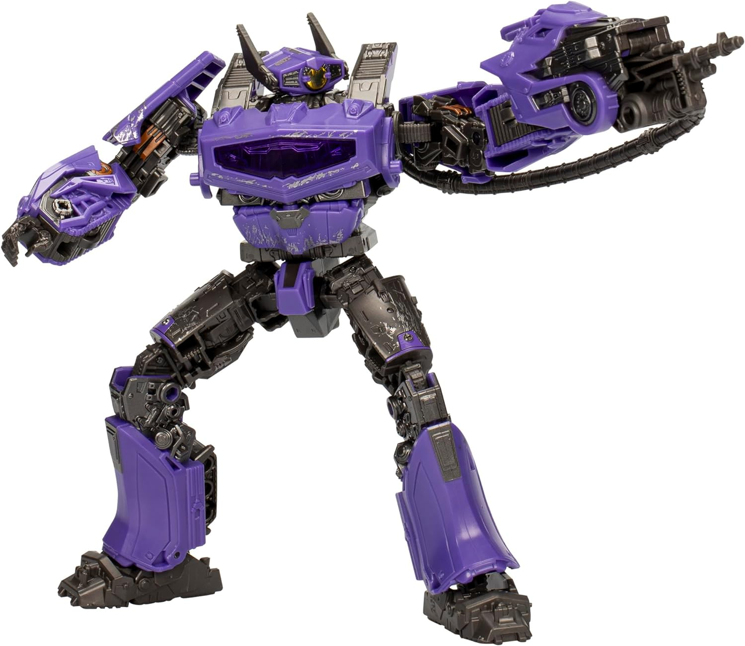 Transformers Toys Studio Series Voyager Transformers: Bumblebee 110 Shockwave, 6.5-Inch Converting Action Figure, 8+ image number 4
