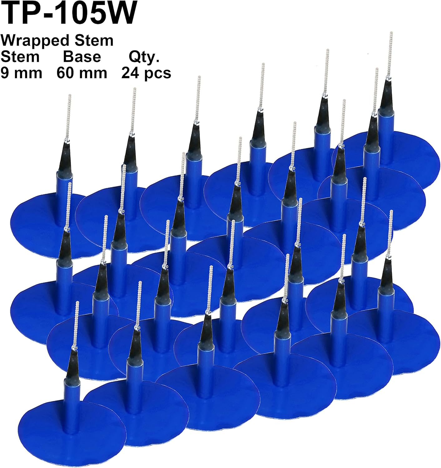 ZERINT TP-105W Combination Repair Unit, Tire Repair Patch Plug 3/8" X 2 3/8" Wrapped Stem 24 Pcs image number 4