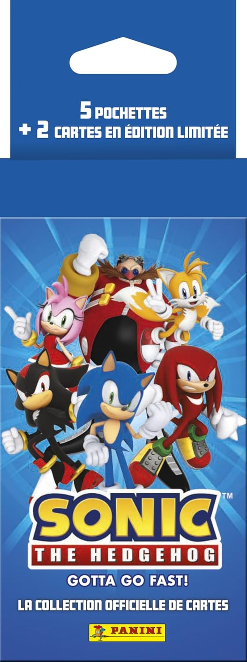 Panini Sonic the Hedgehog Classic Trading Cards Blister 5 Sleeves + 2 Cards Limited Edition, 005010KBF5 image number 1