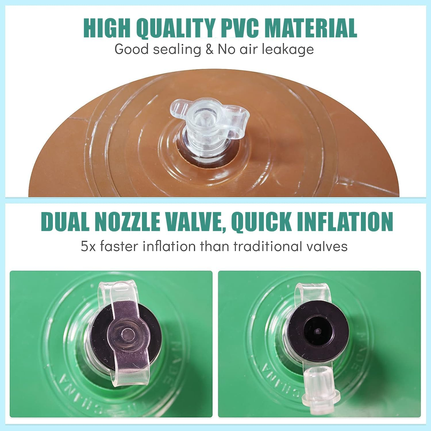 LATERN Giant Inflatable Avocado Float, 165 Cm Large PVC Swimming Pools Float Lounge Beach Floaty with Water Ball for Children Adults Pool Beach Party Toy image number 1