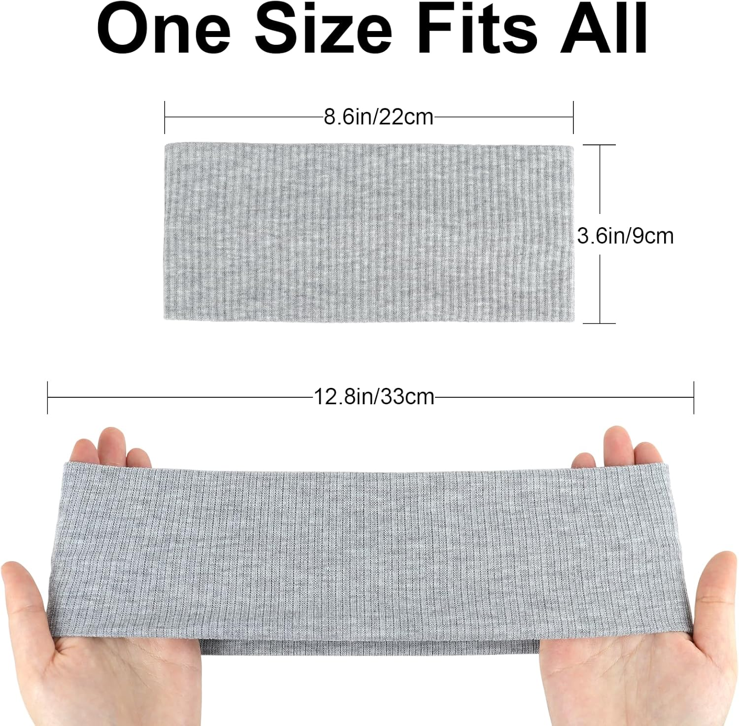 Blooms Headband Headbands Hair Band Headband White Black Grey image number 4