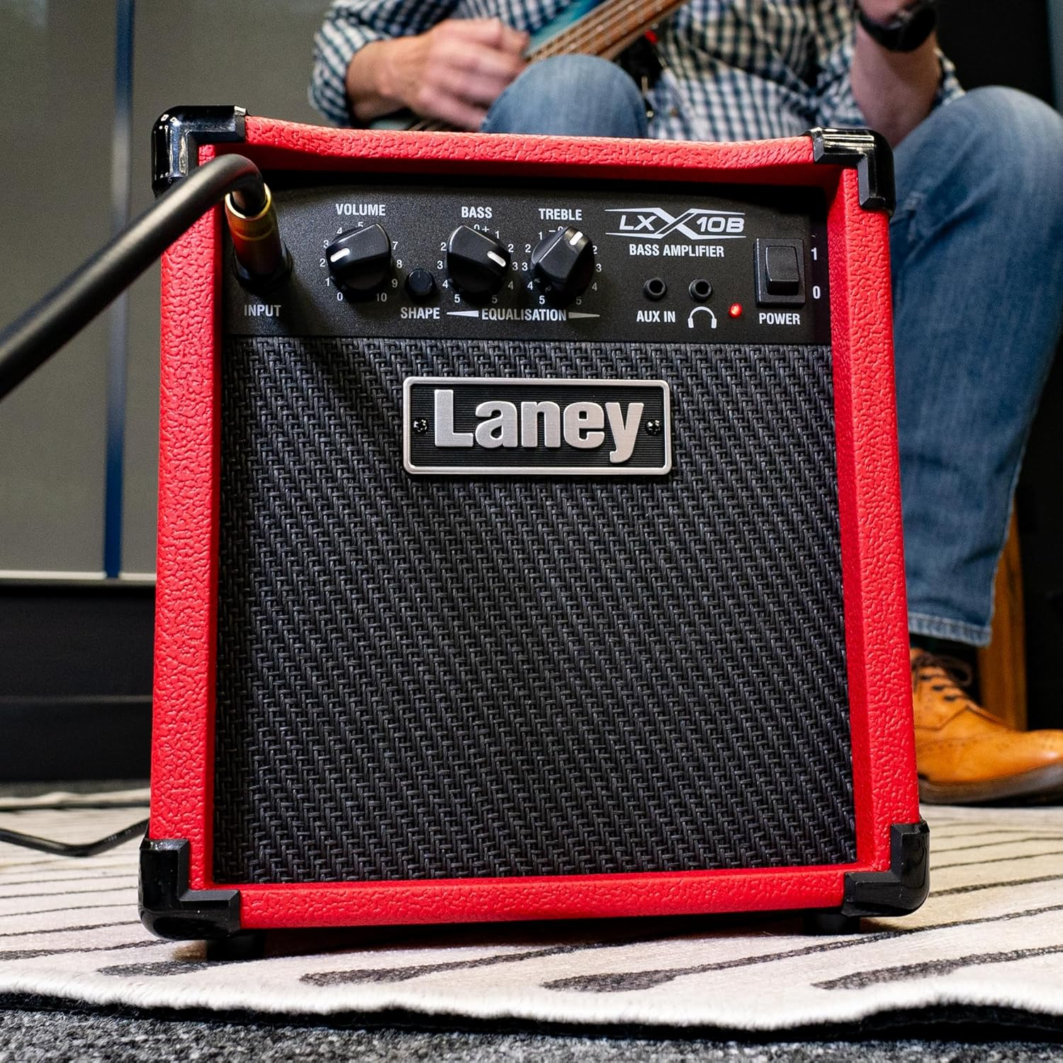 Laney LX10B LX Series - Bass Guitar Amp - 10 Watt - Red, LX10B-RED image number 3