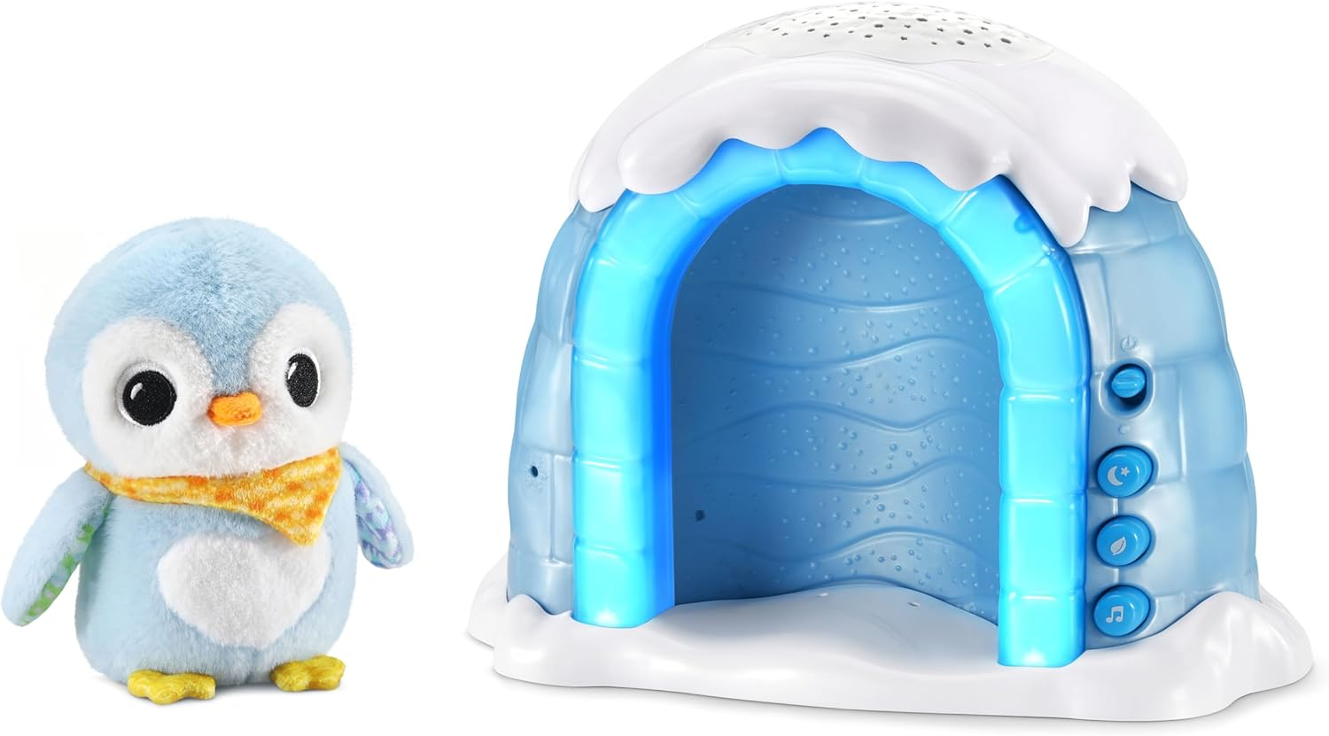 Vtech Soothing Starlight Igloo - Nightlight, Plush Penguin - 574903 - Blue