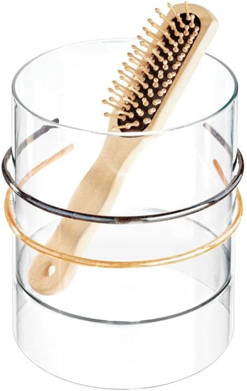 Interdesign Clarity Hair Care Organizer, Accessory Holder to Hold Hair Ties, Elastics, Clips, Headbands - Clear image number 1