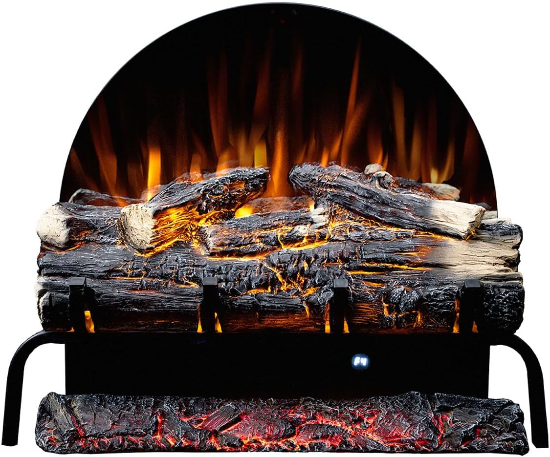 Modaliving Luna 1500W Electric Fireplace Log Set Freestanding Heater with Remote Control Flame Colour Options Ember Bed Crackling Sound Timer image number 6