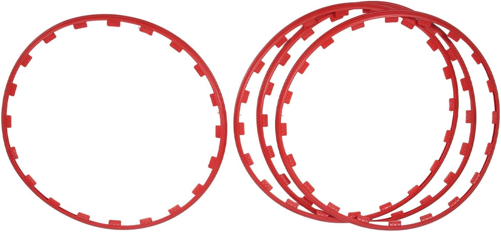 19In Wheel Rim Protector Guard for Tesla Model Y, 4Pcs Car Wheel Cover and Rim Decorative Ring Performance Wheel Protector for Tesla 2021 to 2023 (Red) image number 6