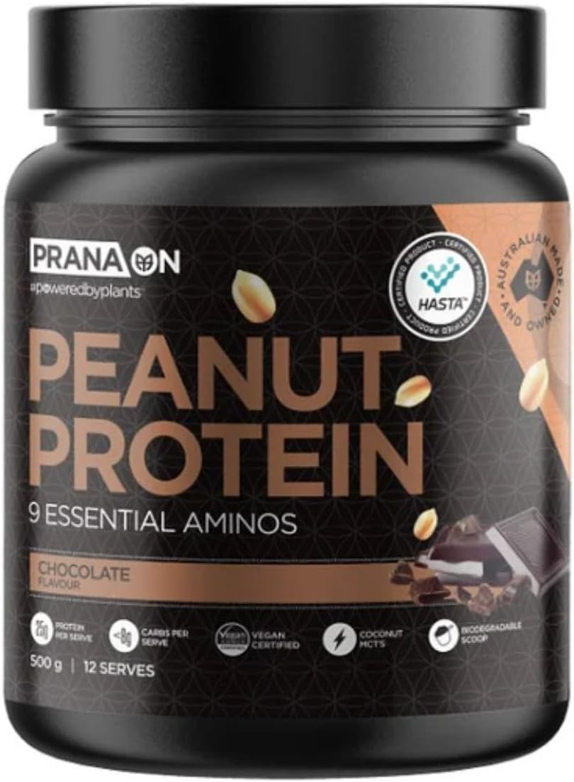 Pranaon Peanut Protein 500Gm Chocolate image number 1